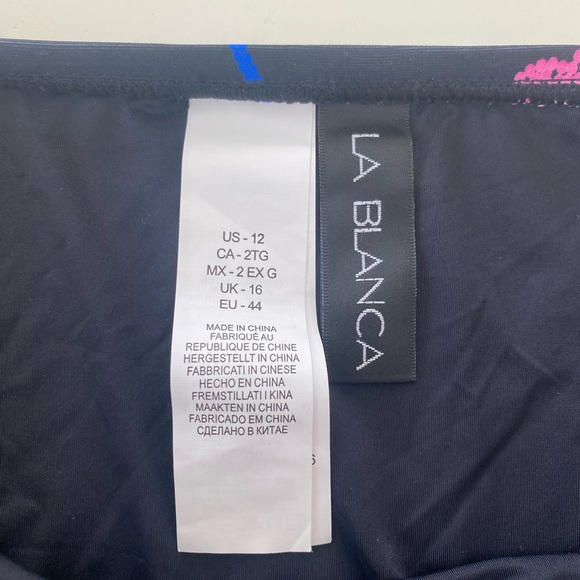 NWT LA BLANCA Midnight Magic Bikini Bottoms - Picture 7 of 9
